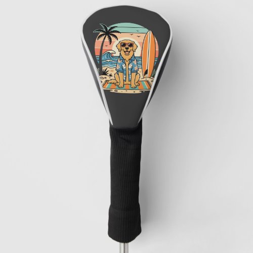 Surf Dog Retro Beach Summer Golf Head Cover