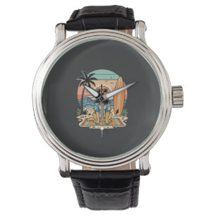 Surf Dog Retro Beach Summer Watch