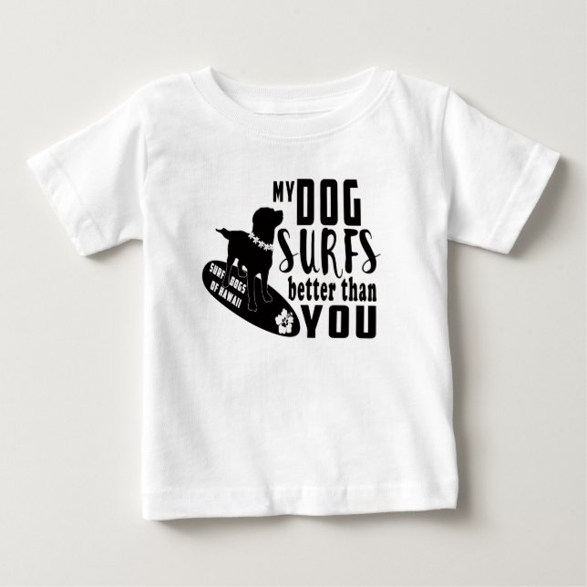 Surf Dogs Hawaii Gauntlet Baby Tee Shirt (Front)