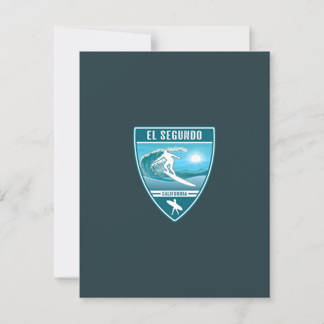 Surf El Segundo California Thank You Card (Front)