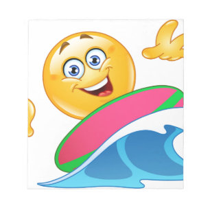 surf emoji notepad