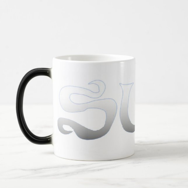 Surf fade white morphing mug (Left)