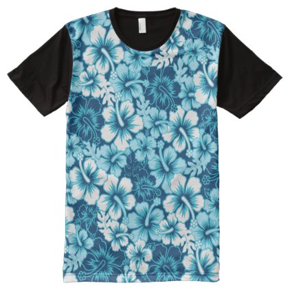 Surf floral hibiscus All-Over-Print shirt