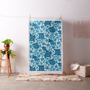 Surf floral hibiscus fabric