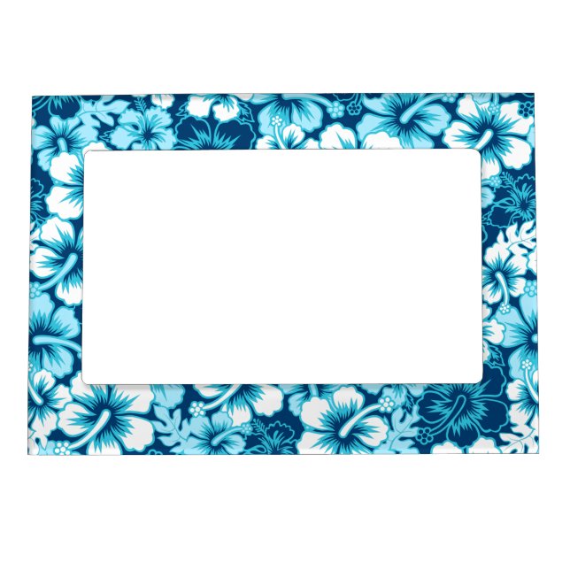 Surf floral hibiscus magnetic frame (Front)