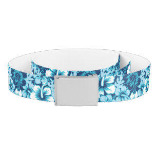 Surf Floral Hibiscus Pattern Belt