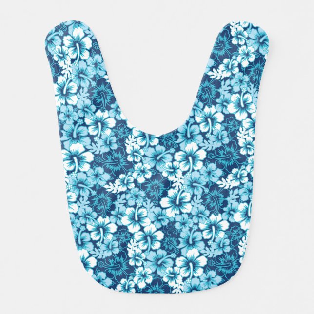 Surf Floral Hibiscus Pattern Bib (Front)