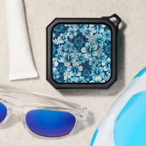 Surf Floral Hibiscus Pattern Bluetooth Speaker