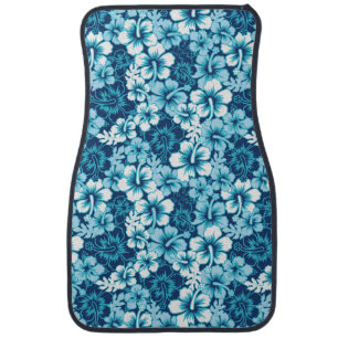 Surf Floral Hibiscus Pattern Car Mat