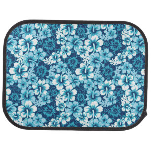 Surf Floral Hibiscus Pattern Car Mat
