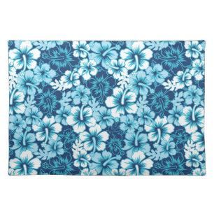 Surf Floral Hibiscus Pattern Cloth Placemat
