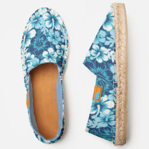 Surf Floral Hibiscus Pattern Espadrilles