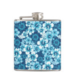 Surf Floral Hibiscus Pattern Flask