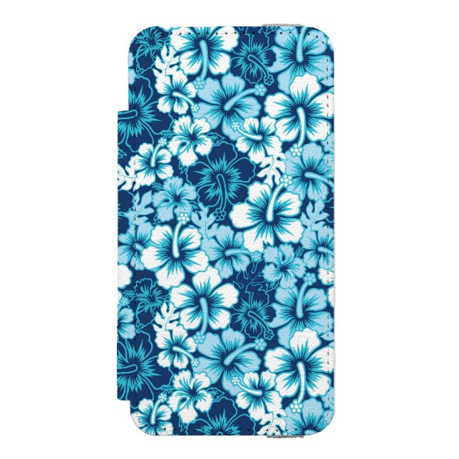Surf Floral Hibiscus Pattern Incipio iPhone Wallet Case (Folio Front)