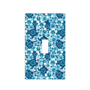 Surf Floral Hibiscus Pattern Light Switch Cover