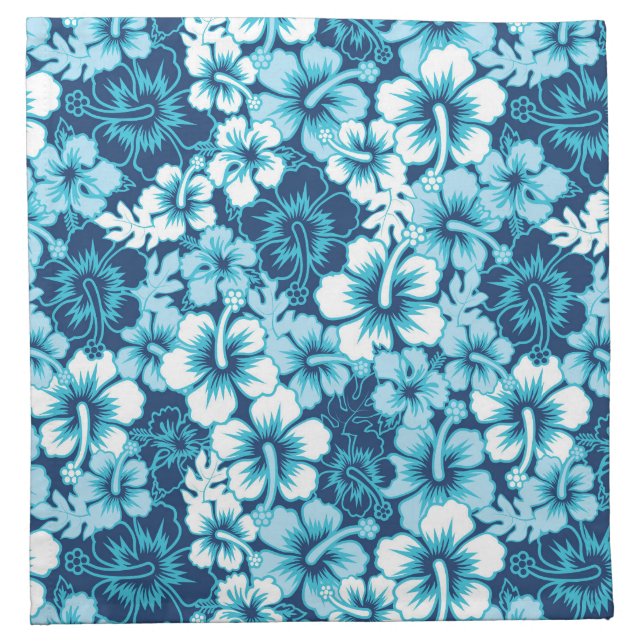 Surf Floral Hibiscus Pattern Napkin (Front)
