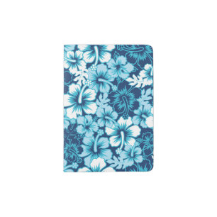Surf Floral Hibiscus Pattern Passport Holder