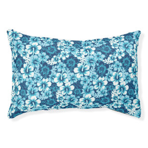 Surf Floral Hibiscus Pattern Pet Bed