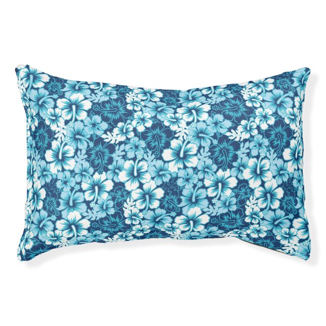 Surf Floral Hibiscus Pattern Pet Bed (Front)