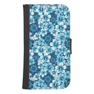 Surf Floral Hibiscus Pattern Phone Wallet