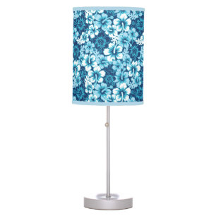 Surf Floral Hibiscus Pattern Table Lamp