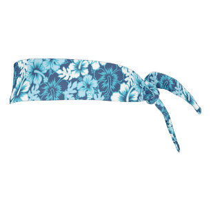 Surf Floral Hibiscus Pattern Tie Headband