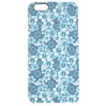 Surf Floral Hibiscus Pattern Clear iPhone 6 Plus Case
