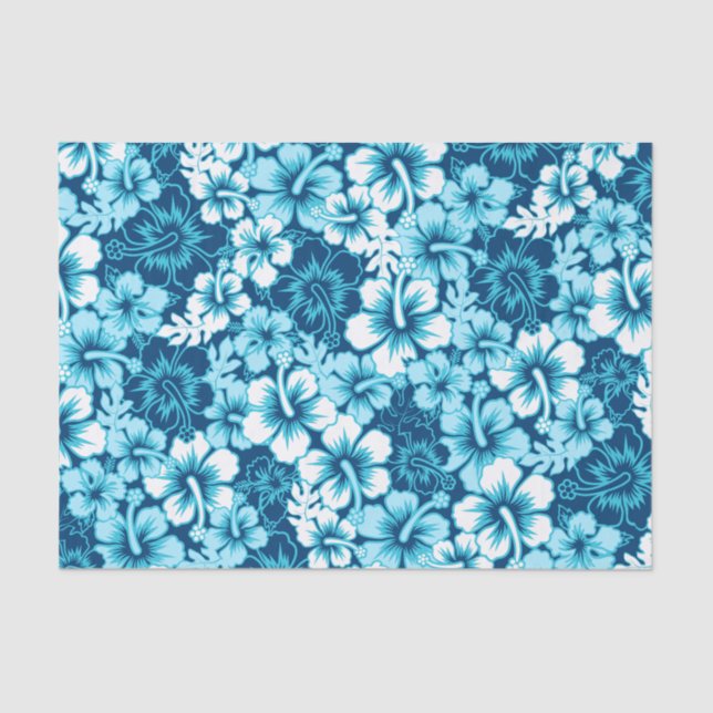 Surf floral hibiscus tissue paper (Front)