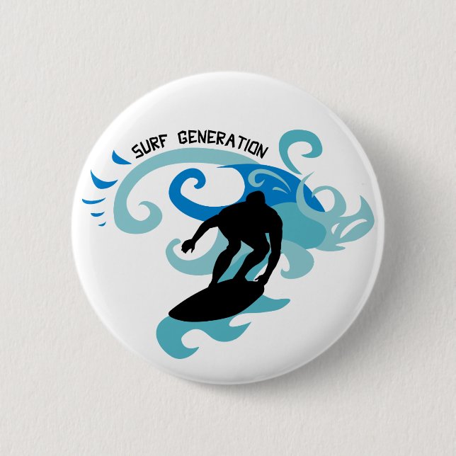 Surf Generation Pinback Button (Front)