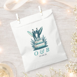 Surf Grooms Wedding Favor Bag