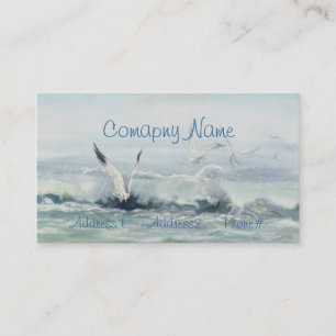 SURF GULLS & SEA by SHARON SHARPE Business Card