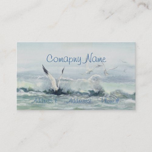 SURF GULLS &amp; SEA by SHARON SHARPE Business Cards