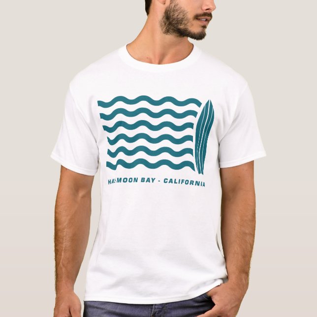 Surf Half Moon Bay, California T-Shirt (Front)