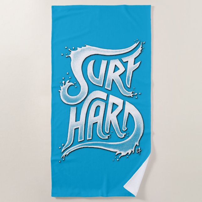 Surf Hard Beach Towel (Front)