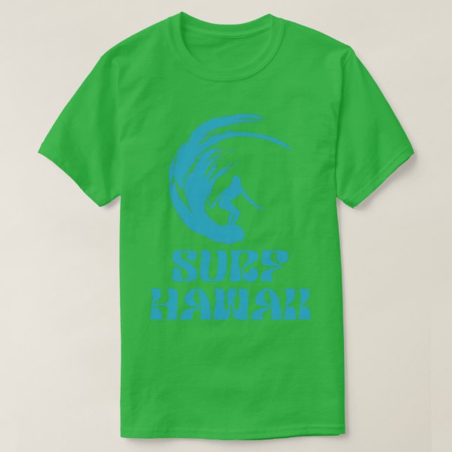Surf Hawaii Blue Ocean TShirt (Design Front)