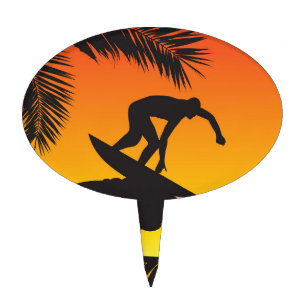 Surf:Hawaii Cake Topper