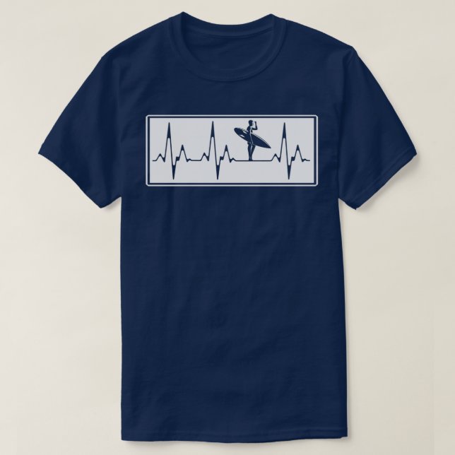 Surf heartbeat surf T-Shirt (Design Front)