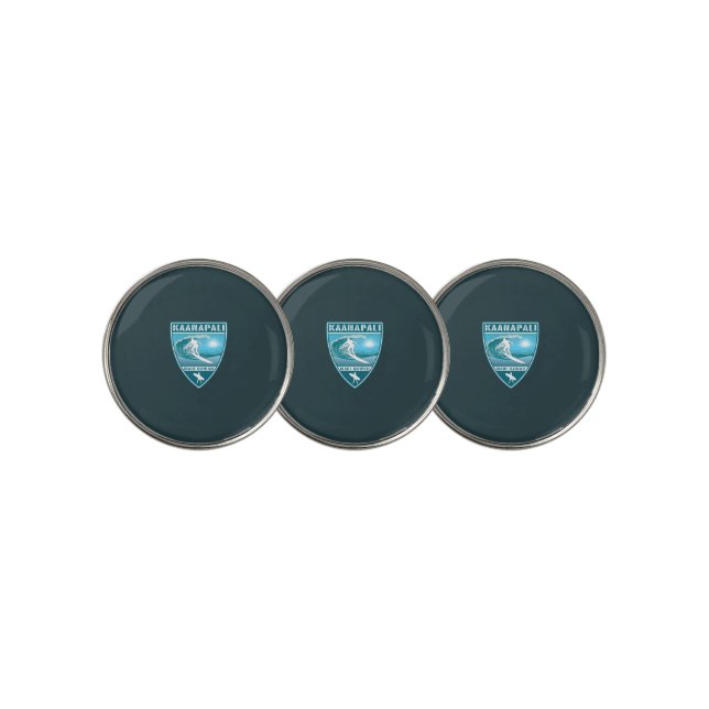 Surf Kaanapali Maui Hawaii Golf Ball Marker (3 Up)
