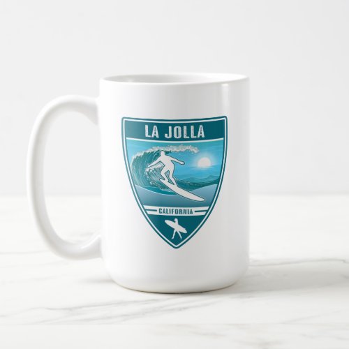 Surf La Jolla California Coffee Mug