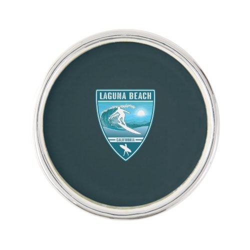 Surf Laguna Beach California Lapel Pin