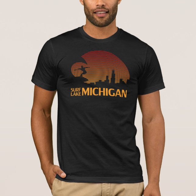 Surf Lake Michigan! T-Shirt (Front)