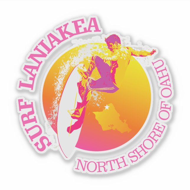 Surf Laniakea Sticker (Front)