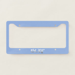 Surf license plate frame A