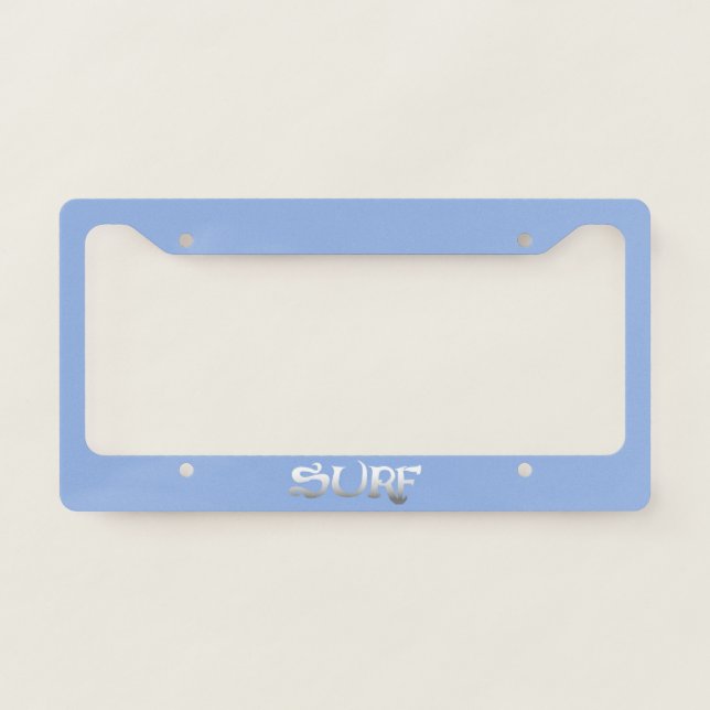 Surf license plate frame A (Front)