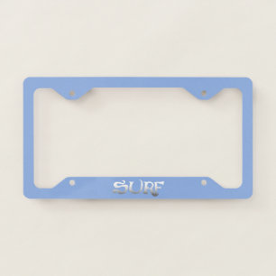 Surf license plate frame B