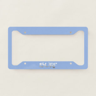 Surf license plate frame C
