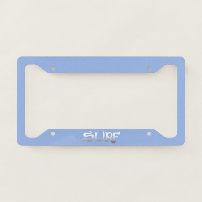 Surf license plate frame C (Front)