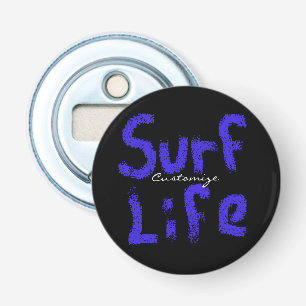 surf life spray-painted blue  any color bottle opener