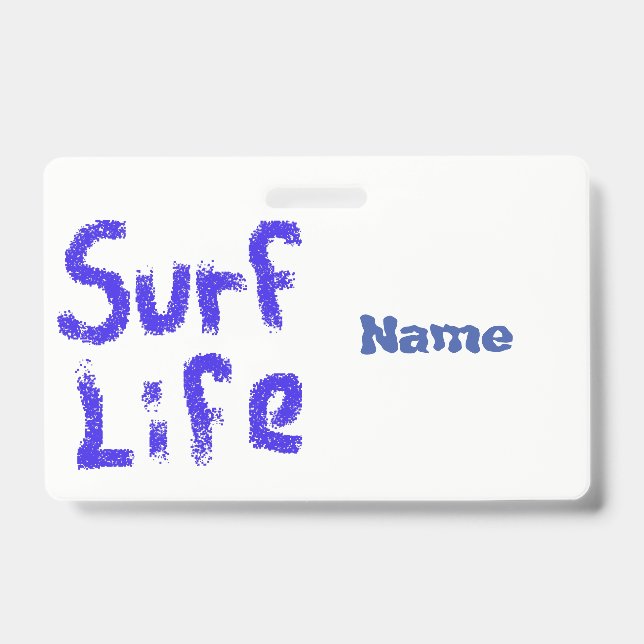 Surf life spray-painted blue Thunder_Cove Badge (Front)