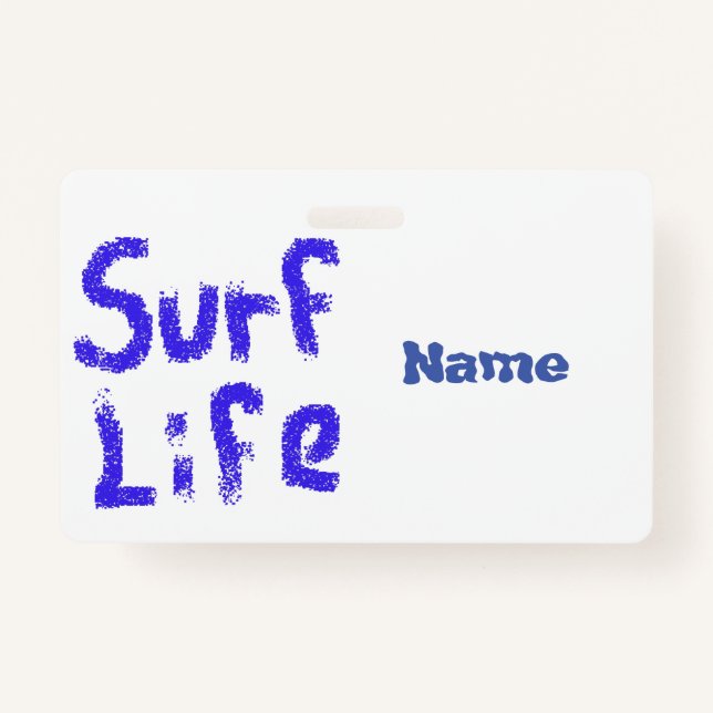 Surf life spray-painted blue Thunder_Cove Badge (Front)